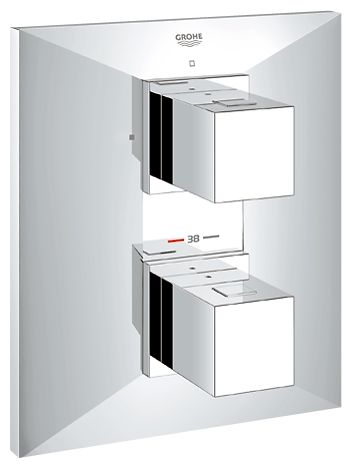 Встраиваемый термостат для душа Grohe Allure Brilliant с накладной панелью Встраиваемый термостат для душа Grohe Allure Brilliant с накладной панелью