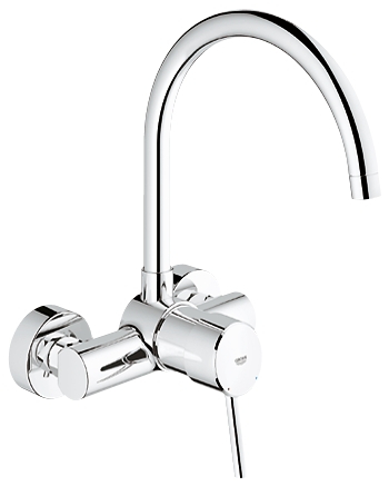 Смеситель однорычажный для мойки Grohe 32667001 Смеситель однорычажный для мойки Grohe 32667001
