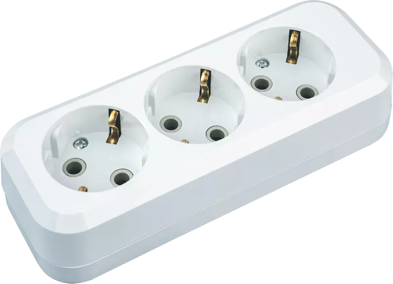 Колодка Navigator 61 584 NCA-BL01-03-E-WH 3гн с/з АБС пластик Колодка Navigator 61 584 NCA-BL01-03-E-WH 3гн с/з АБС пластик